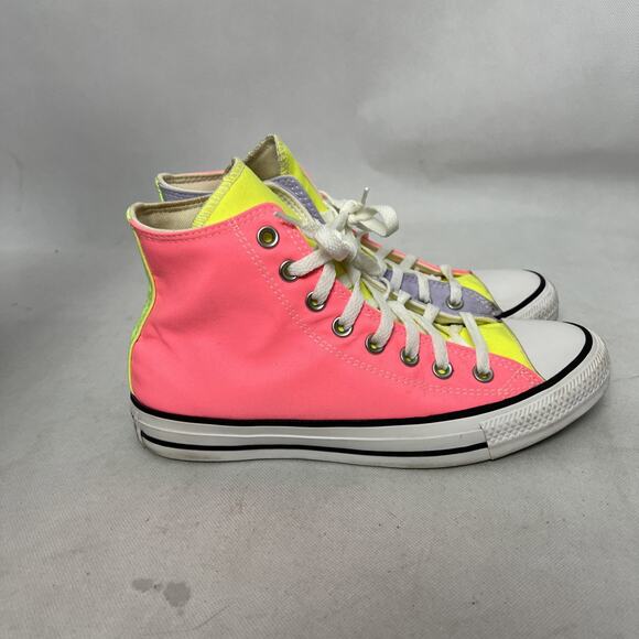 Converse Chuck Taylor All Star High Womens Size 9 Pink Athletic Shoes Sneakers - Picture 7 of 11
